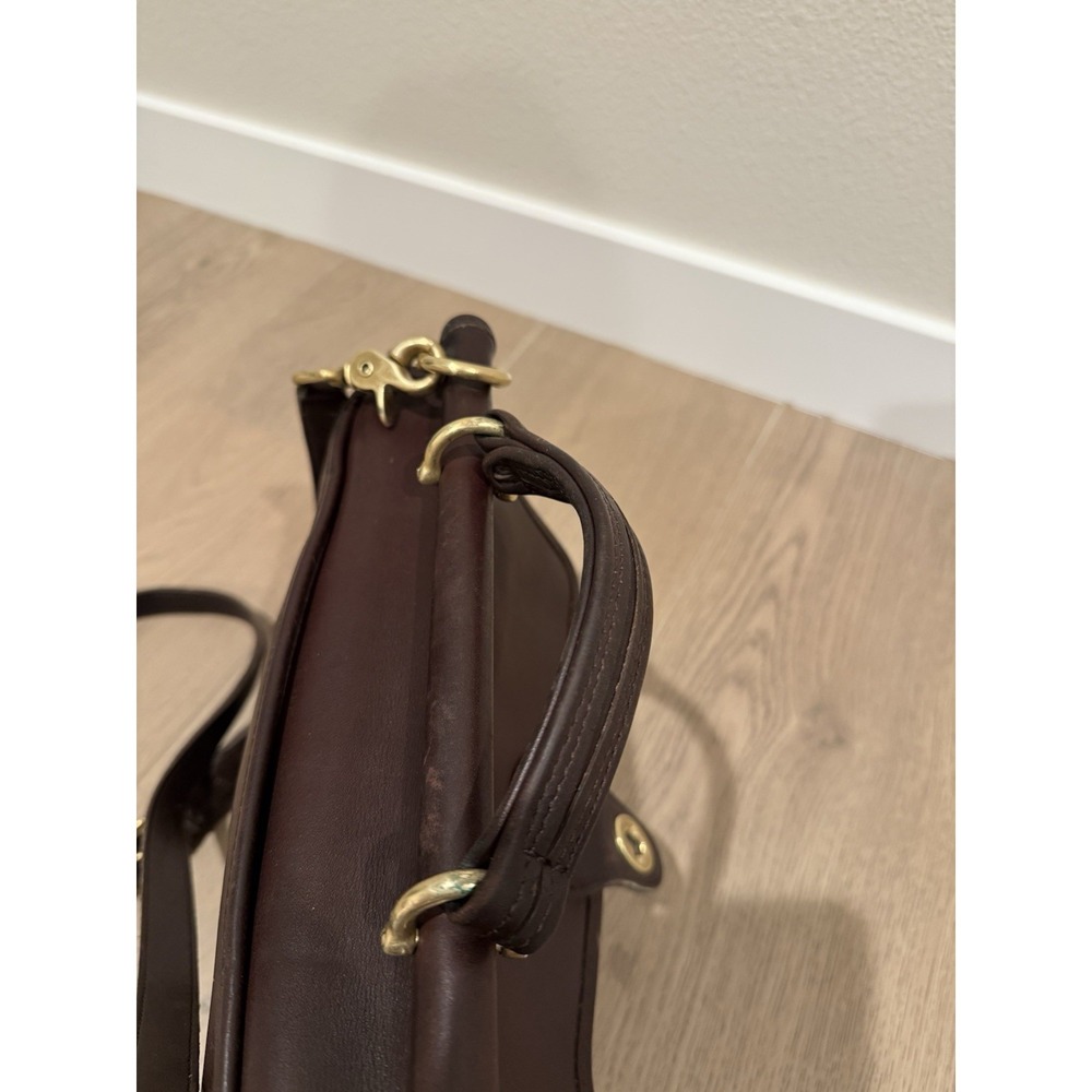 Vintage 90s Coach Willis 9927 Mahogany Brown Leather Crossbody Bag Purse Satchel - Picture 11 of 12